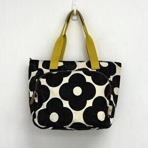 Orla Kiely Vintage Target Retro Mod 60s Flower Colorful Print Canvas Yoga Tote
